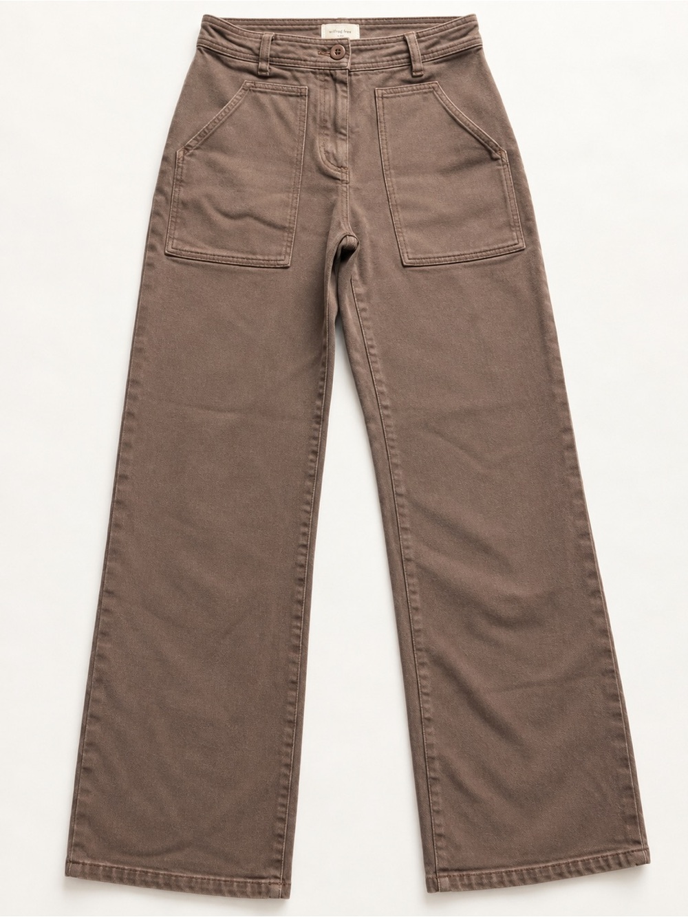 Aritzia Wilfred Free Brown Wide Leg Utility Pants Size 0